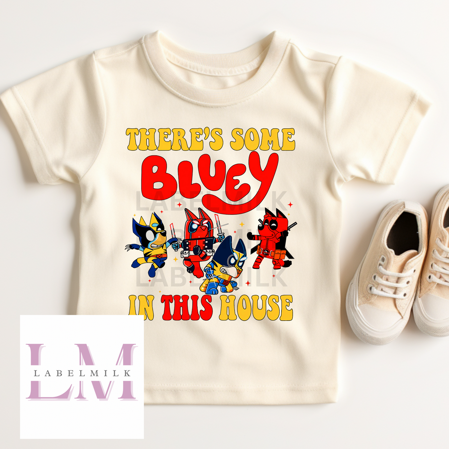 Blue Dog T-Shirt Kids - Stitch