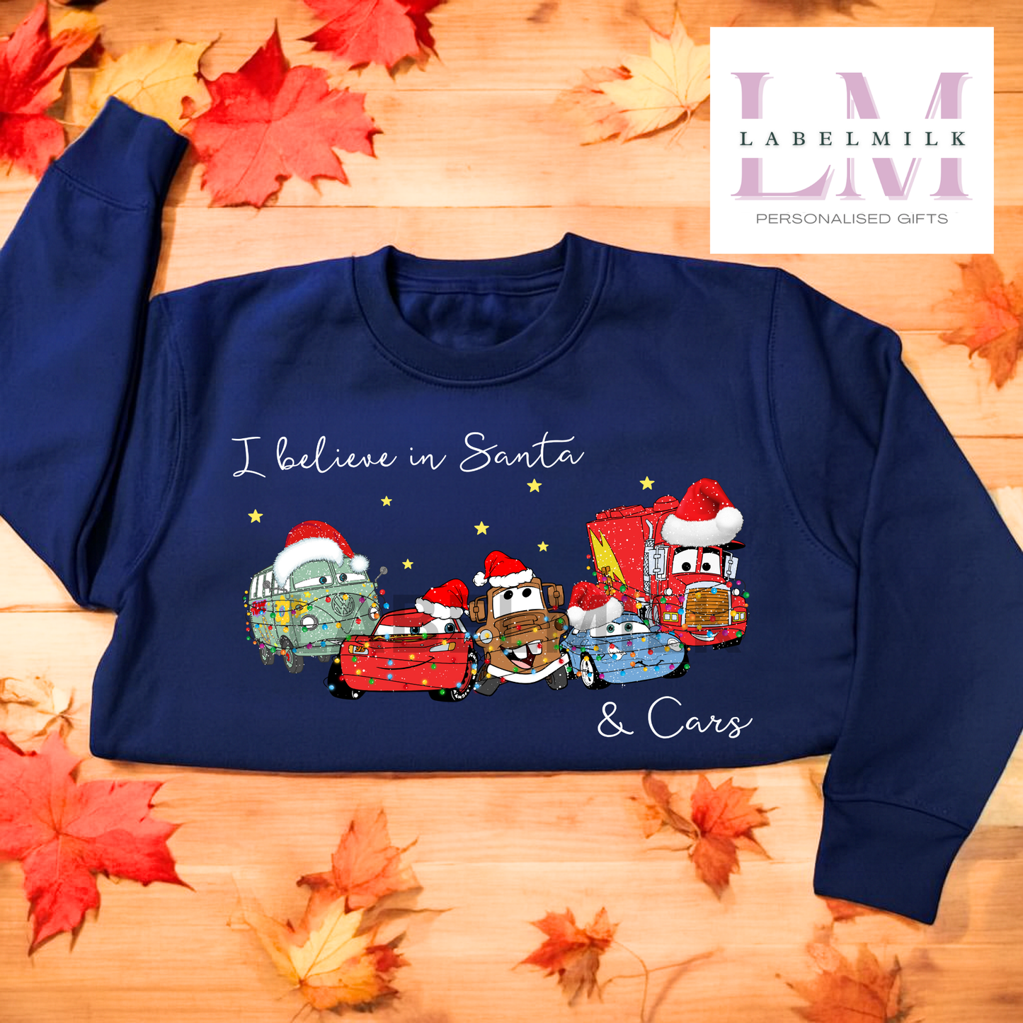 Kids Cars Christmas Jumper