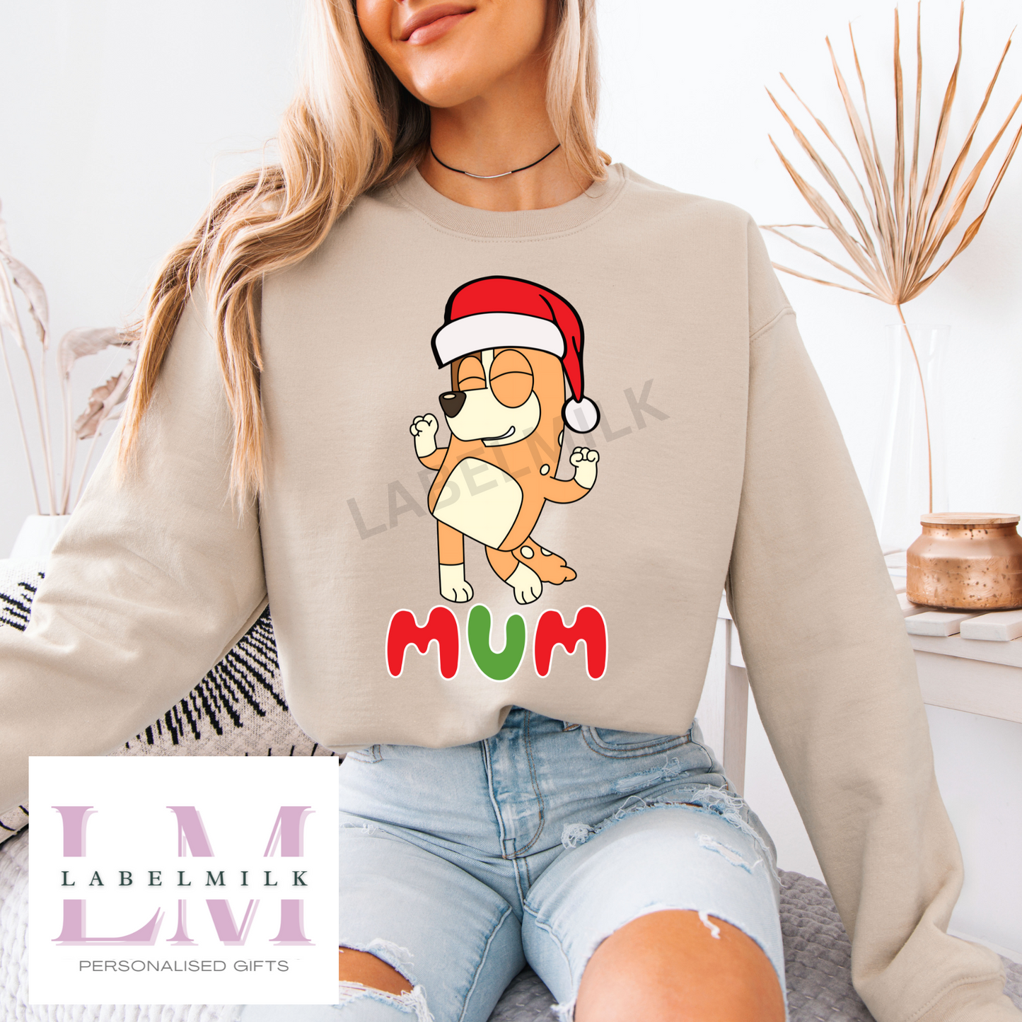 Adult Bluey Christmas Jumper