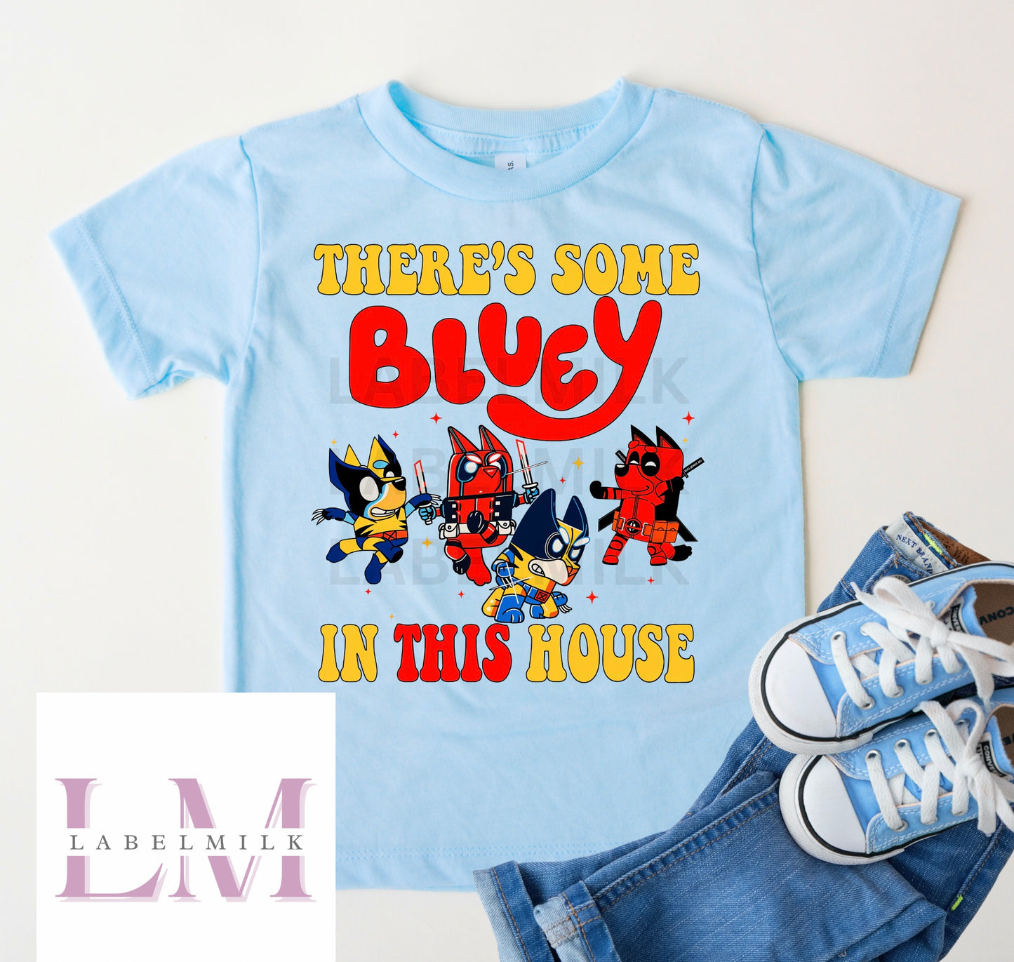 Blue Dog T-Shirt Kids - Stitch