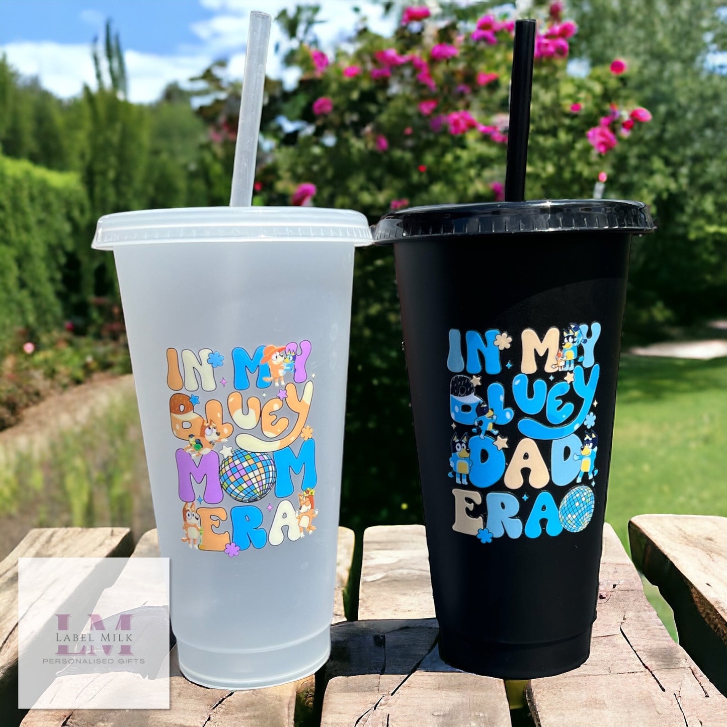 24oz Bluey Mum & Dad Cups