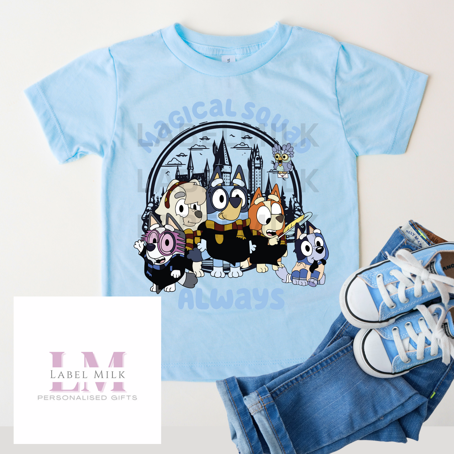 Blue Bluey T-Shirt Kids - All Designs