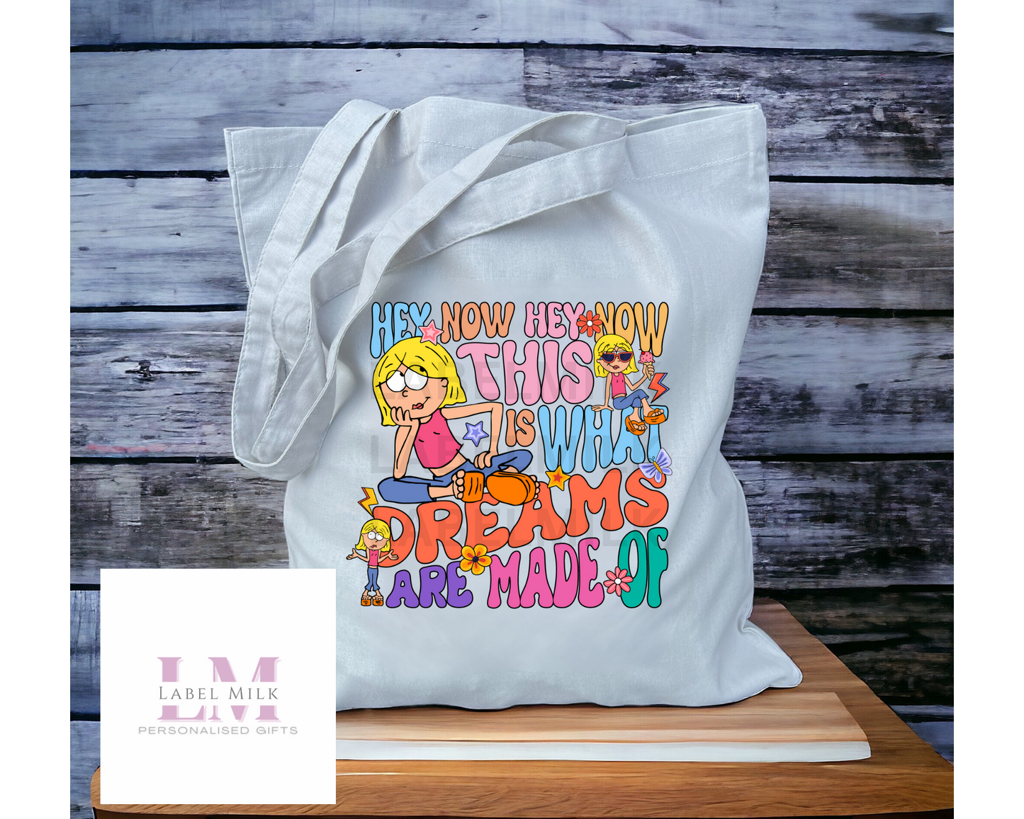 Lizzie Dreams Tote Bag - Grey