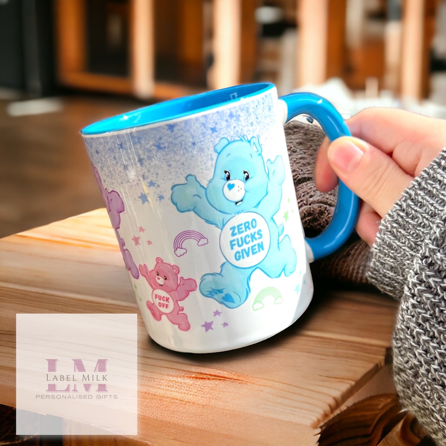 Swear Bear Mug - Blue
