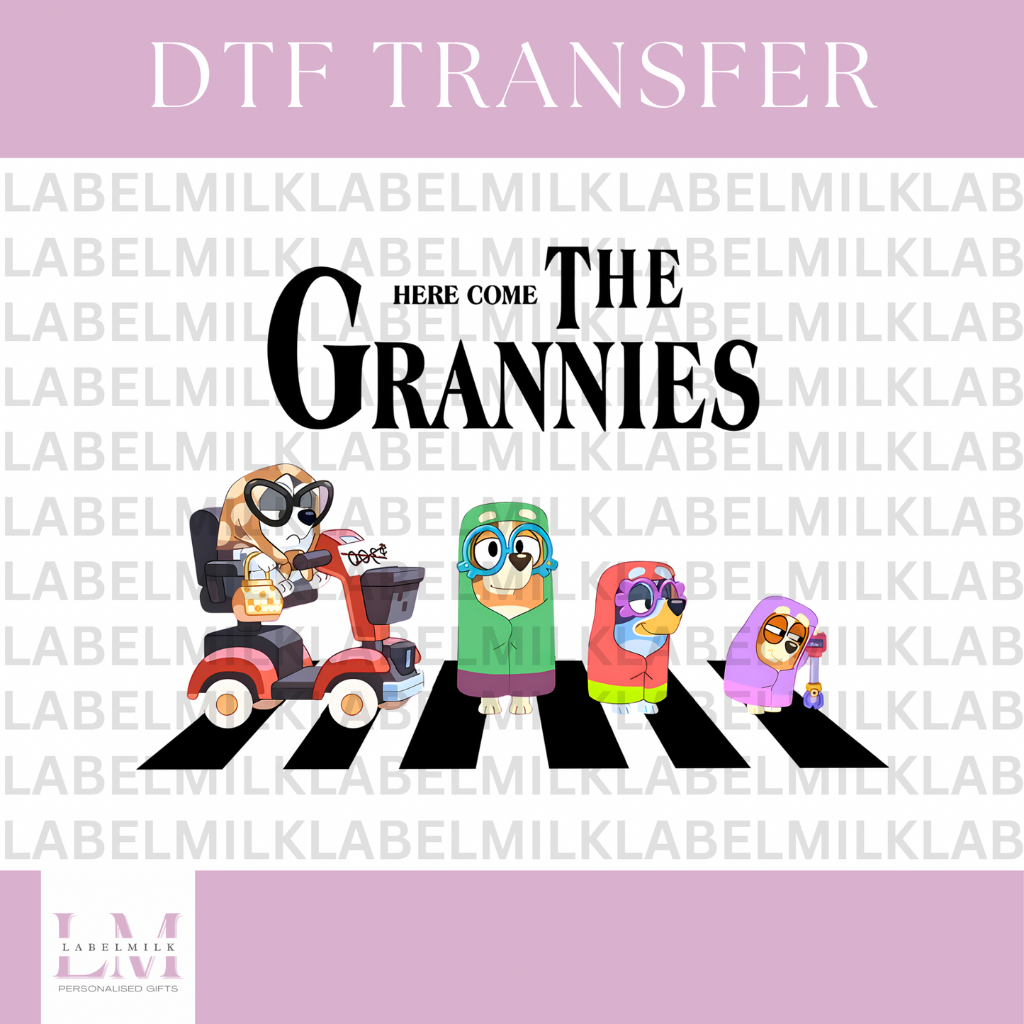 DTF Transfers - Bluey Grannies