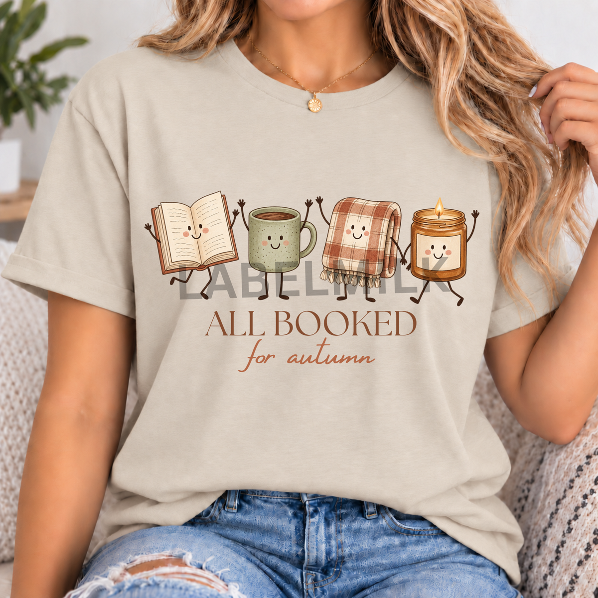 All Booked For Autumn - Adults Book Lover T-Shirt