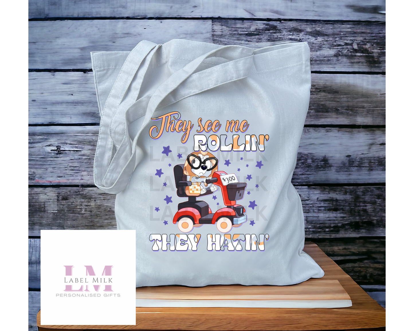 Lizzie Dreams Tote Bag - Grey