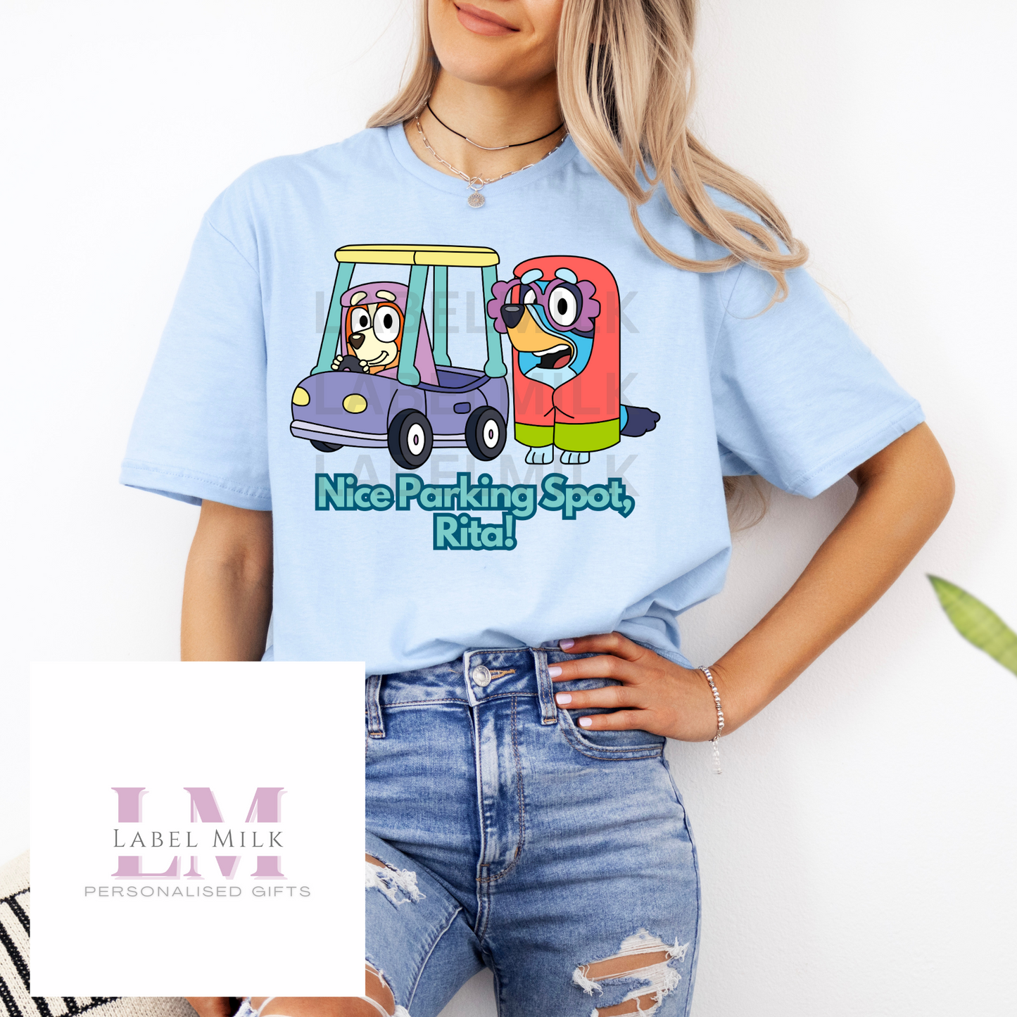 Bluey T-Shirt - Nice Parking Spot, Rita!
