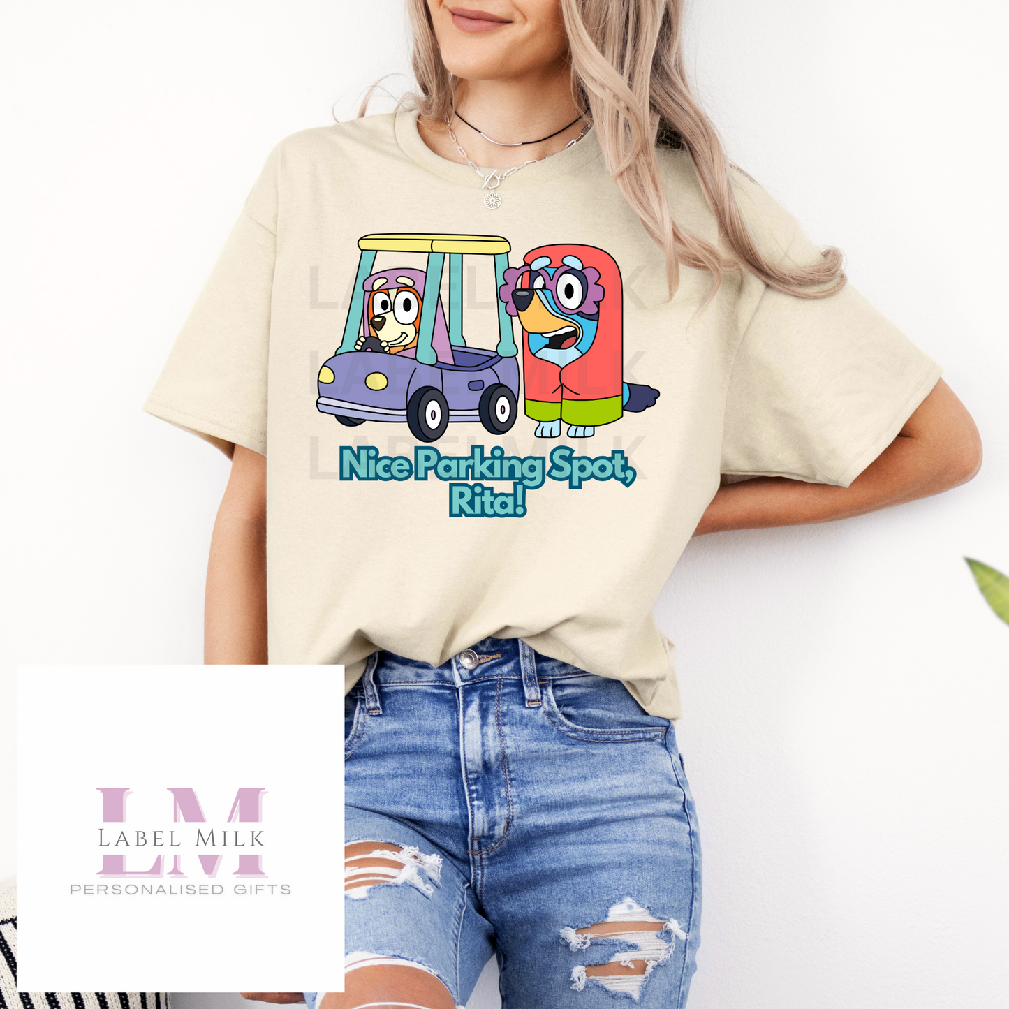 Bluey T-Shirt - Nice Parking Spot, Rita!