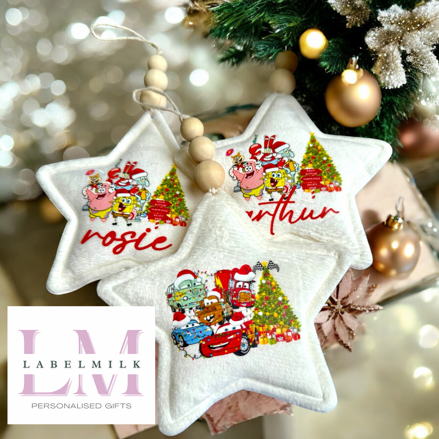 Personalised SpongeBob Christmas Bauble