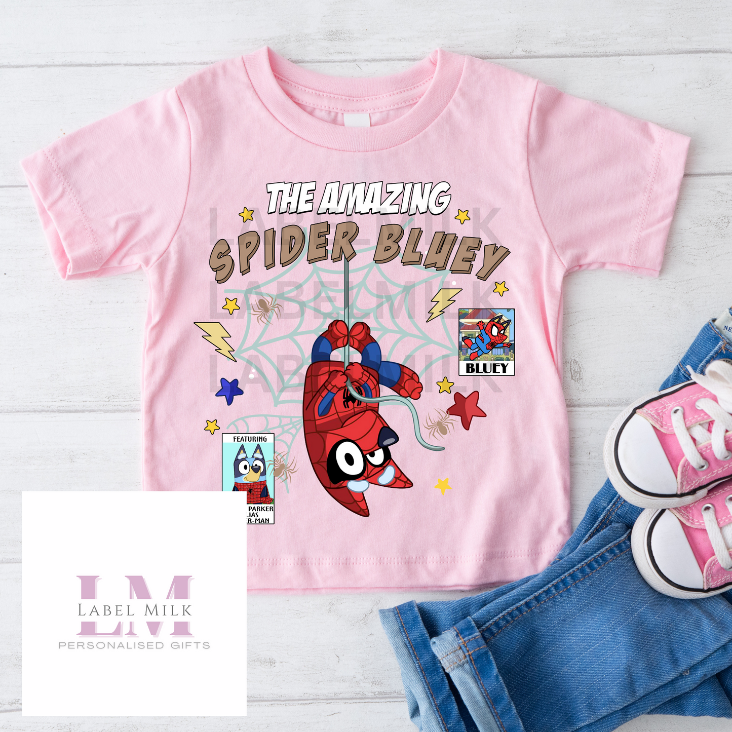 Pink Bluey T-Shirt Kids - All Designs