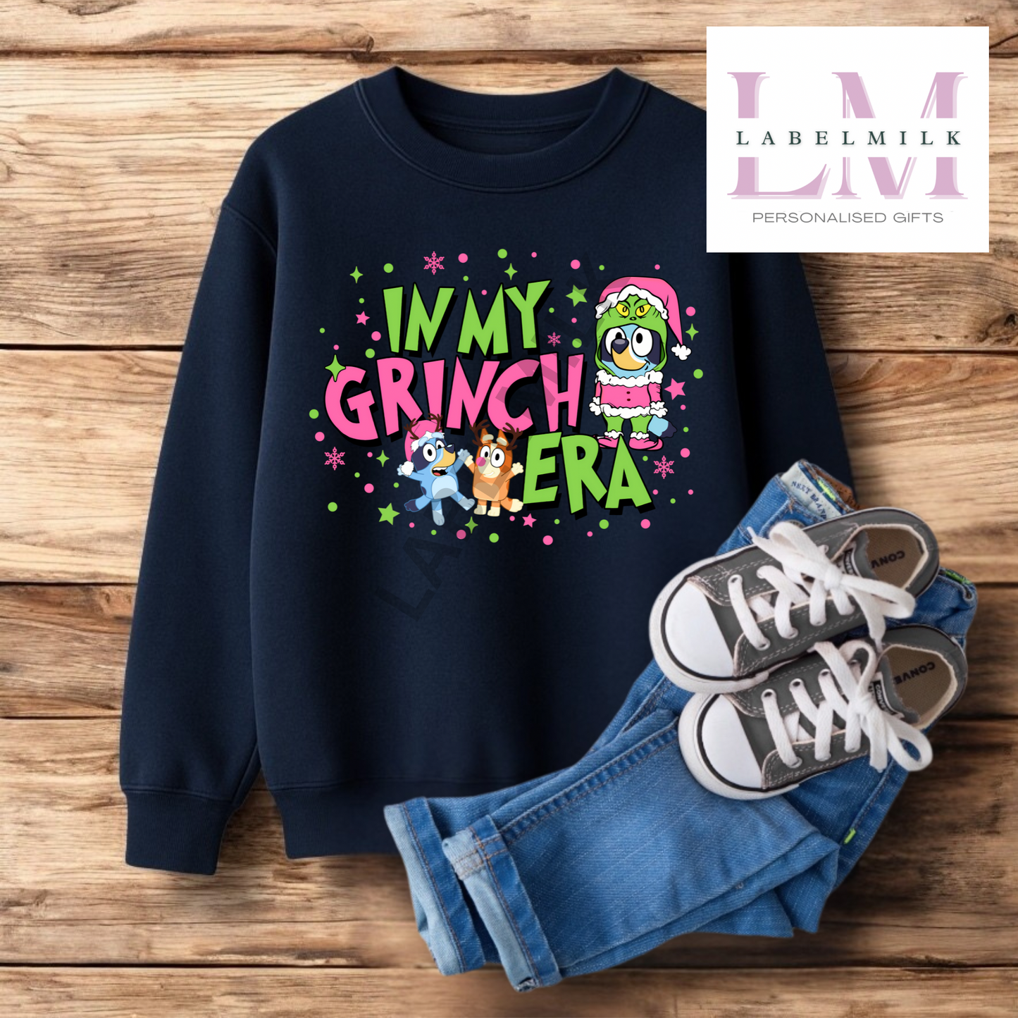 Kids Bluey Christmas Jumper