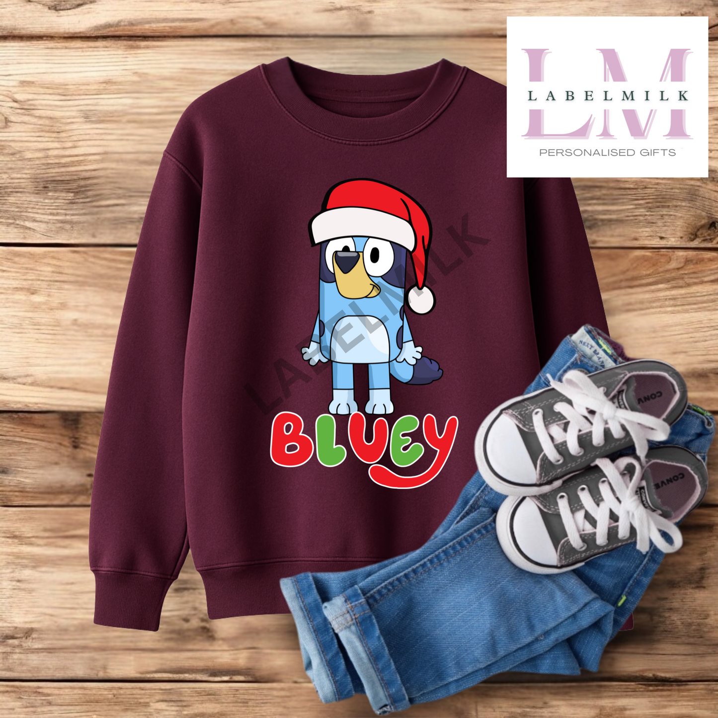 Kids Bluey Christmas Jumper
