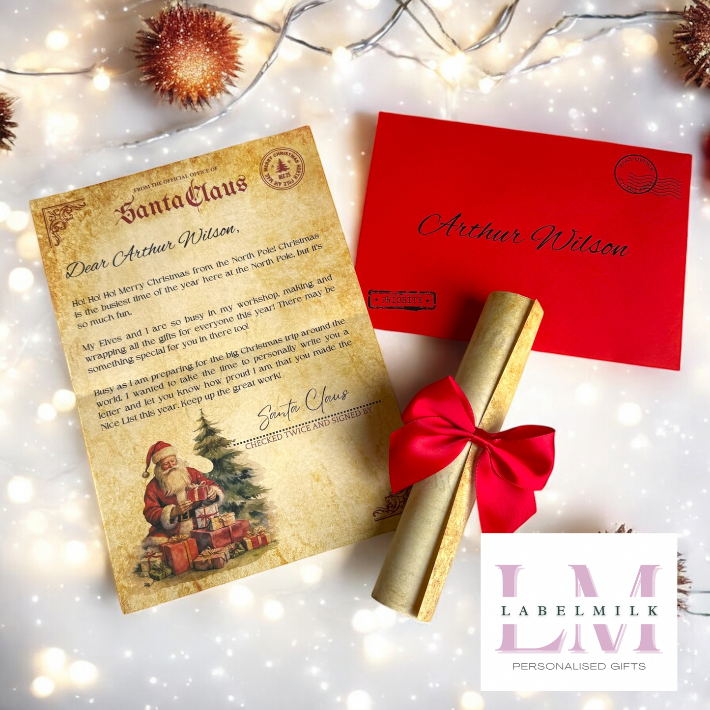 Personalised Christmas Eve Box - Santa Letter - Nice List Certificate - Christmas Medal - Paw Patrol