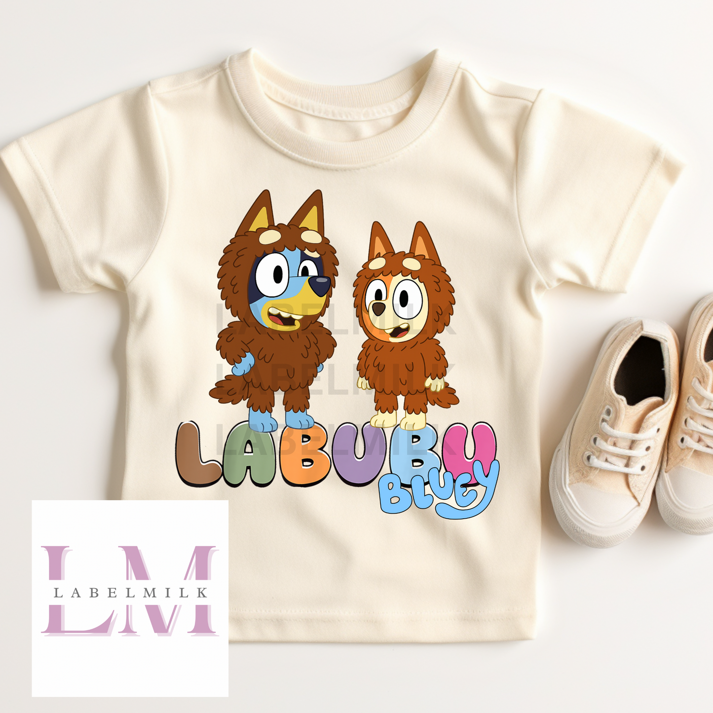 Blue Dog T-Shirt Kids - Stitch