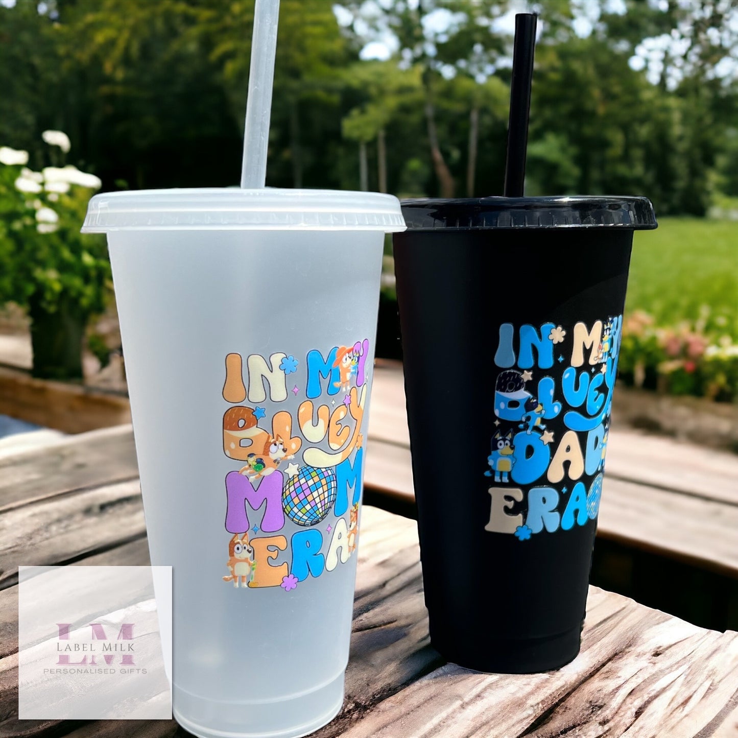 24oz Bluey Mum & Dad Cups