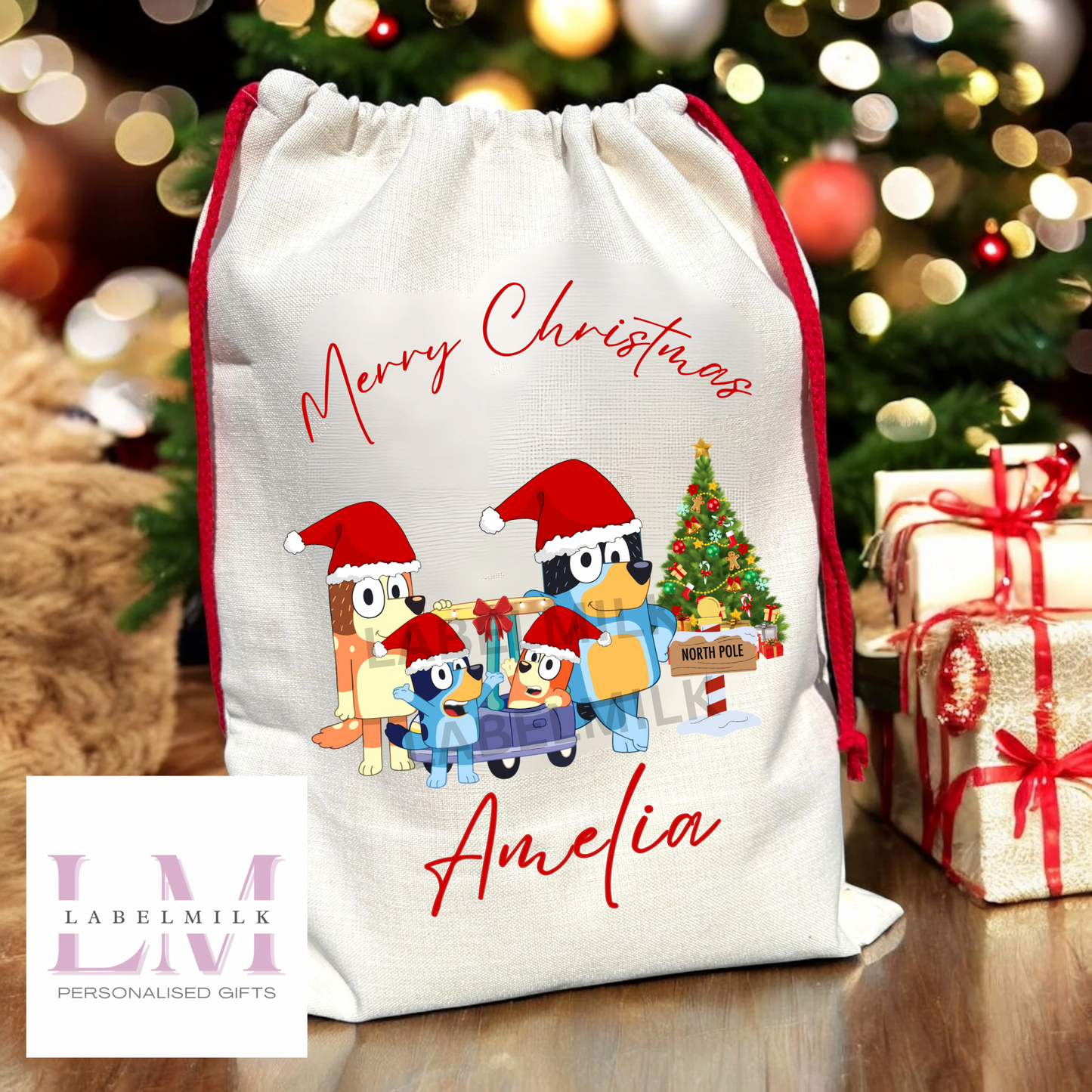 Personalised SpongeBob Christmas Sack