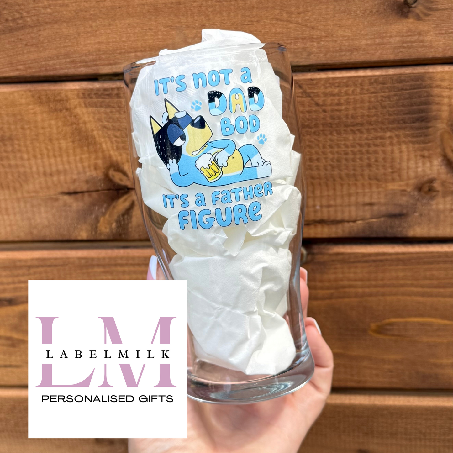 Blue Dog - Father Figure Pint Glass