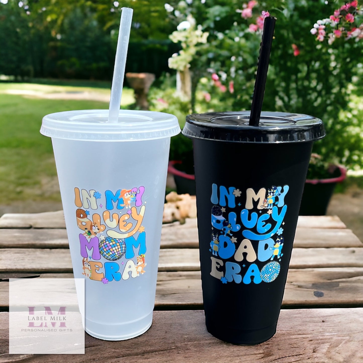 24oz Bluey Mum & Dad Cups