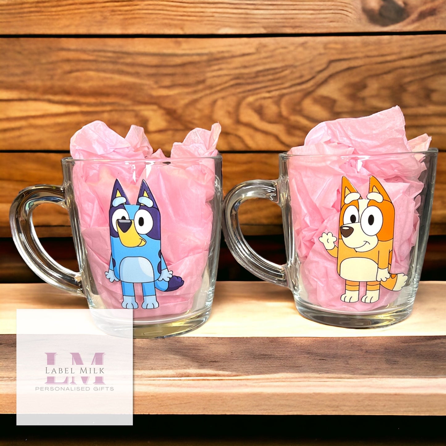 Bluey Family Glass Mug