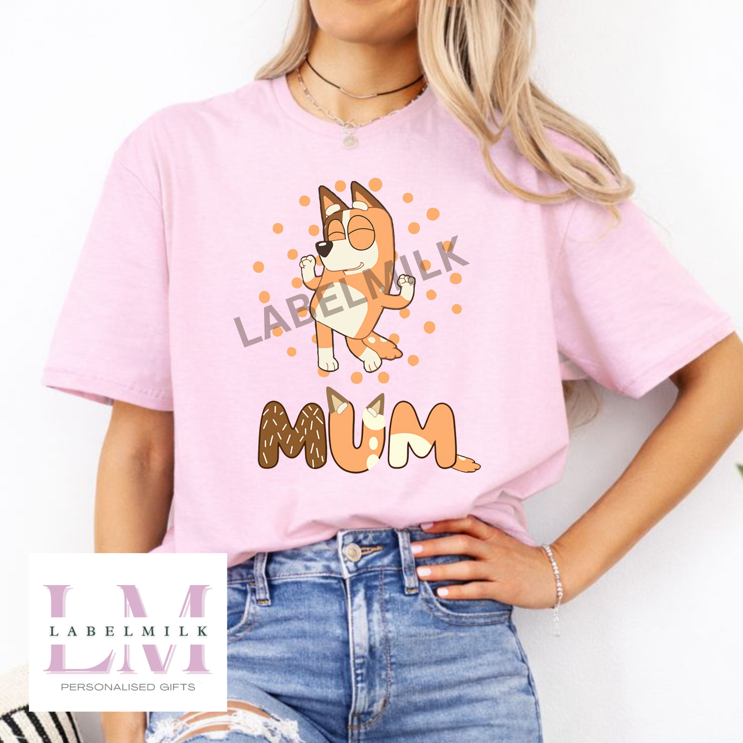 Adults Bluey Mum T-Shirt