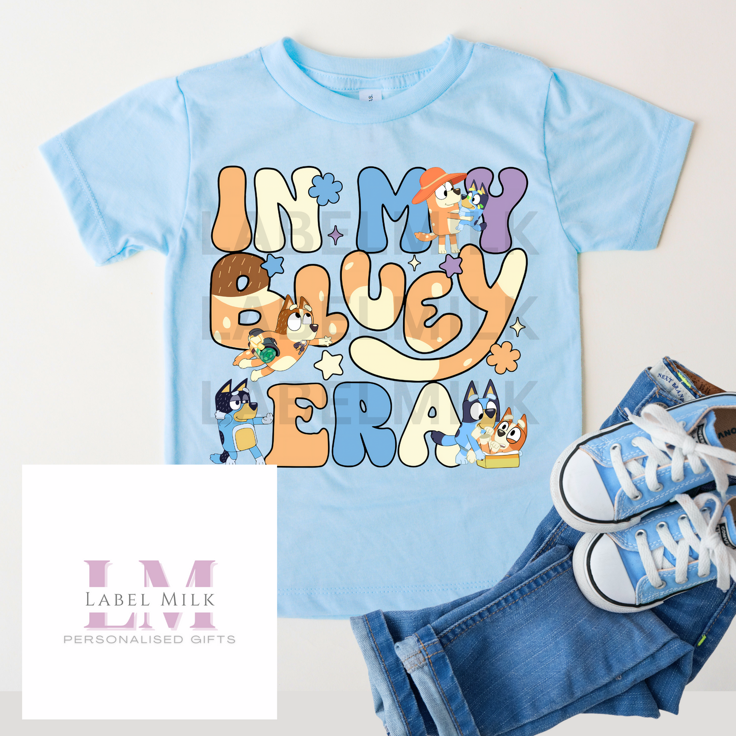 Blue Bluey T-Shirt Kids - All Designs