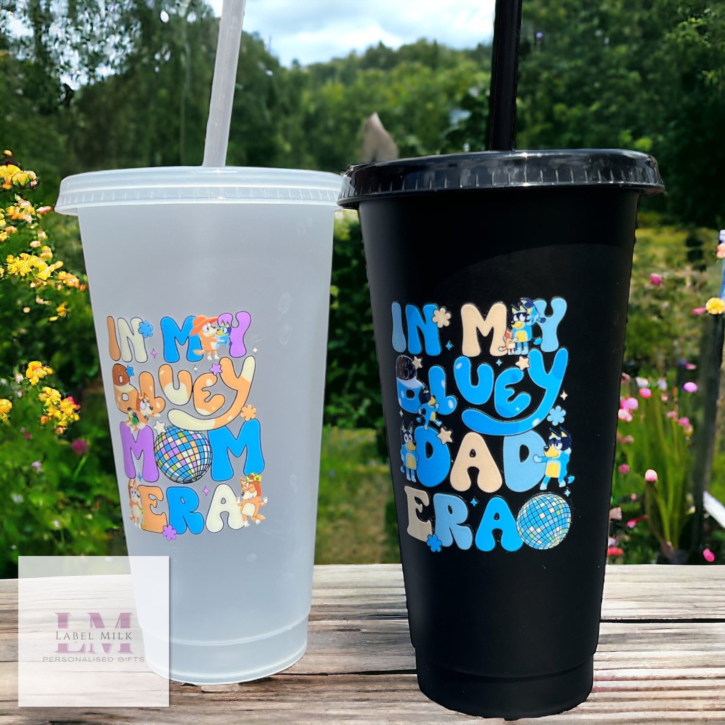 24oz Bluey Mum & Dad Cups
