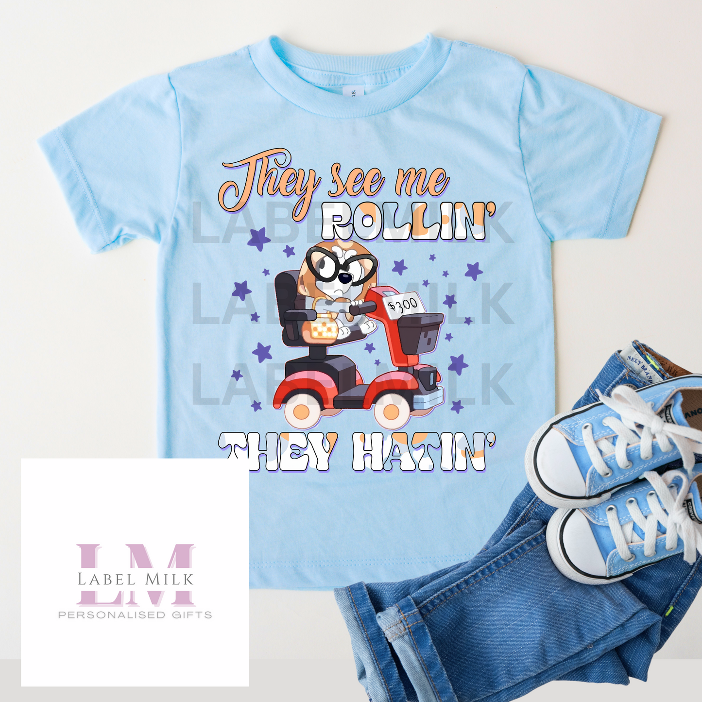 Blue Bluey T-Shirt Kids - All Designs