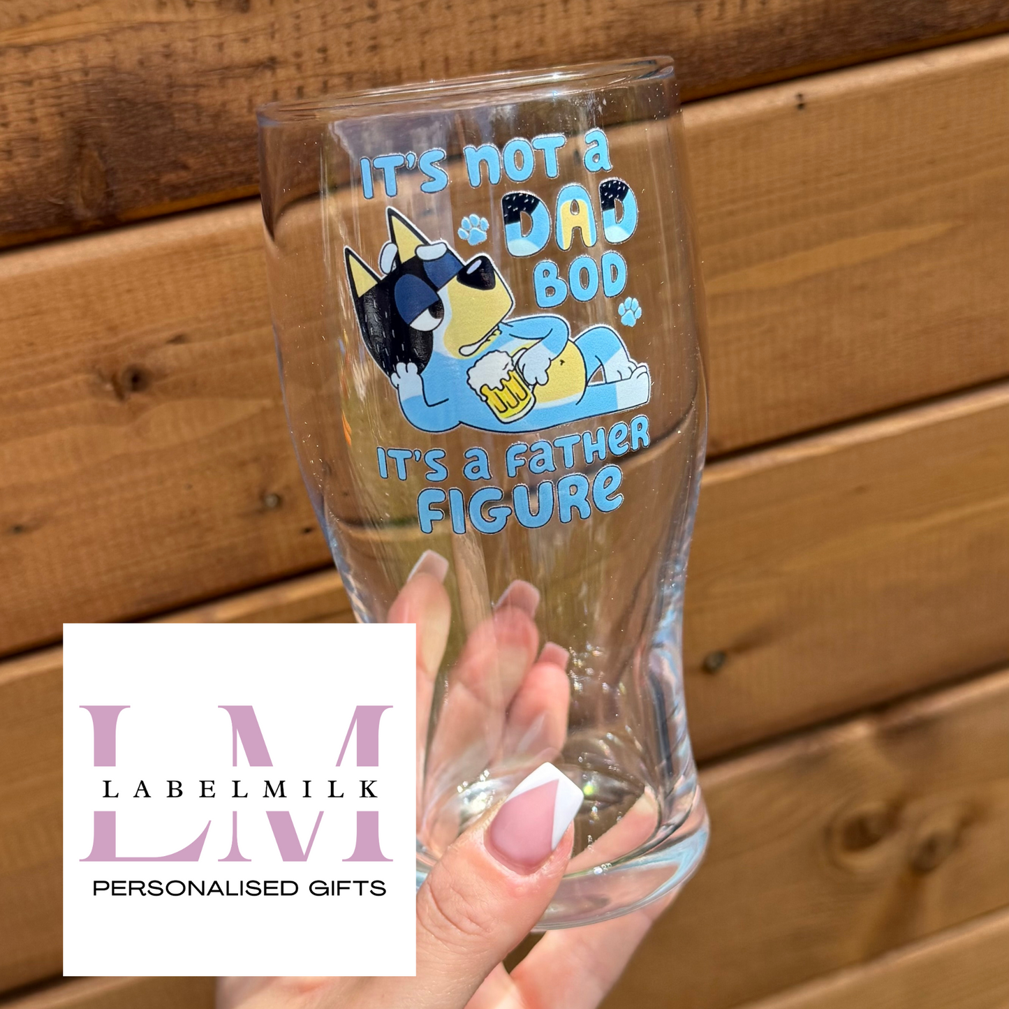 Blue Dog - Father Figure Pint Glass