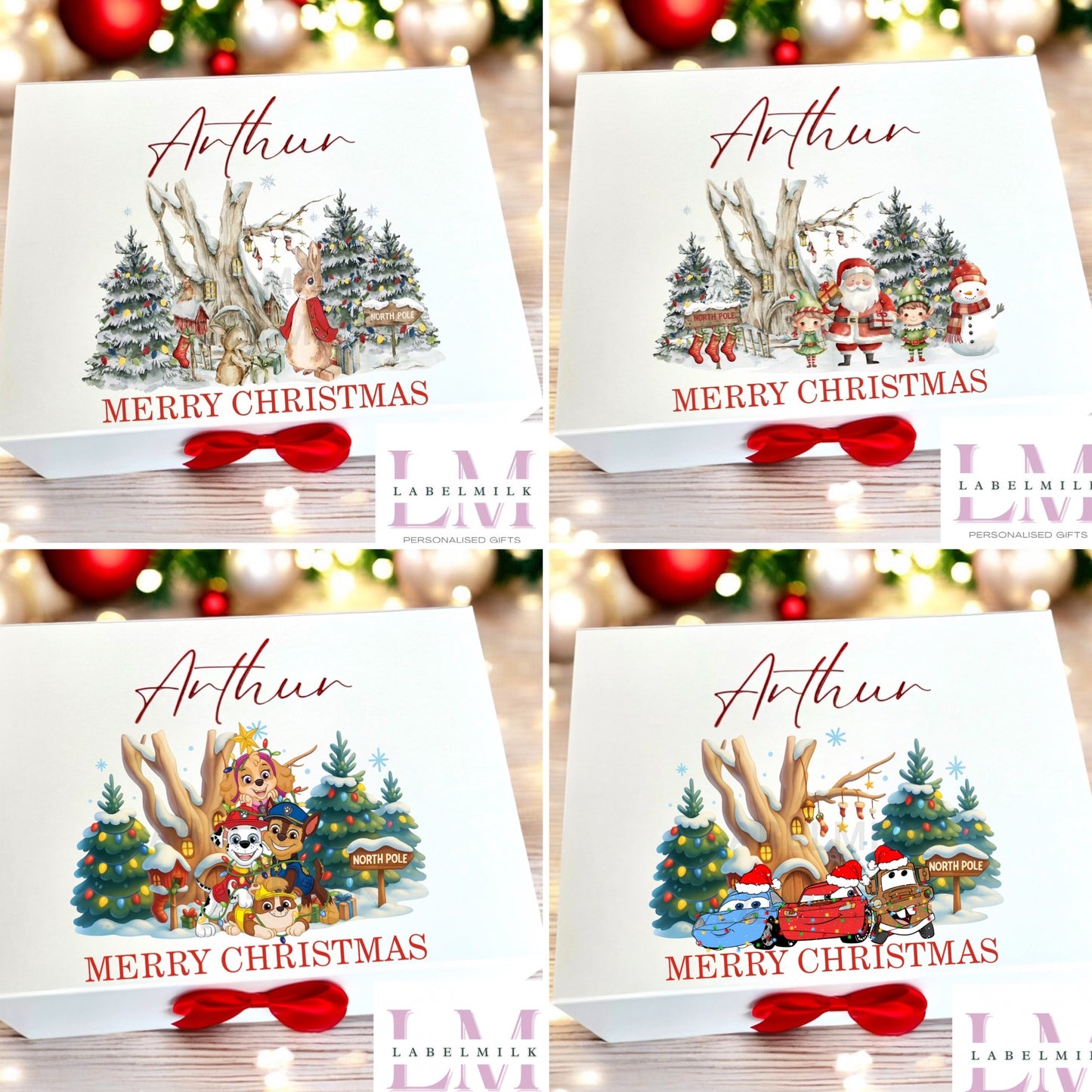 Personalised Christmas Eve Box - Santa Letter - Nice List Certificate - Christmas Medal - Paw Patrol