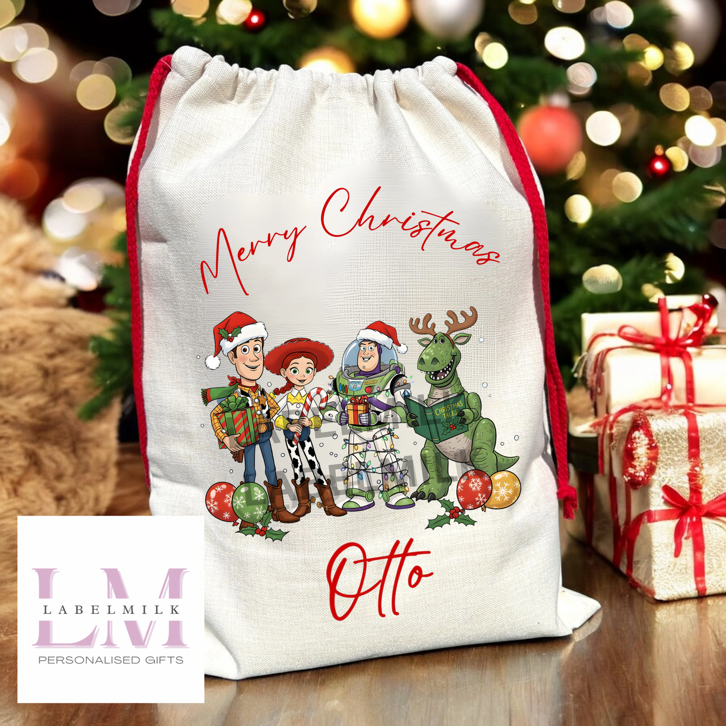 Personalised Superhero Christmas Sack