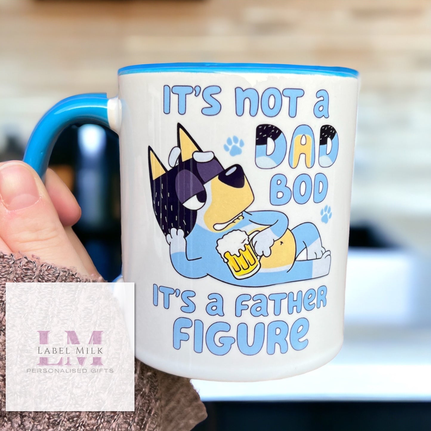 Dad Bod Mug Blue - Father Figure