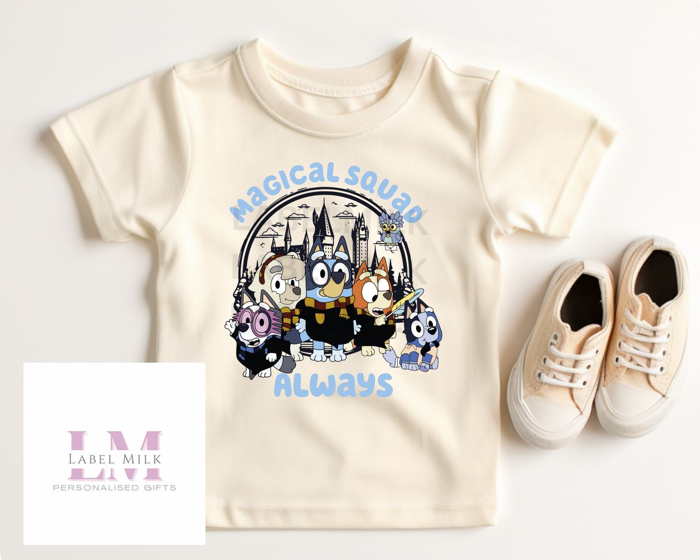 Kids Blue Dog T-Shirt - All Designs