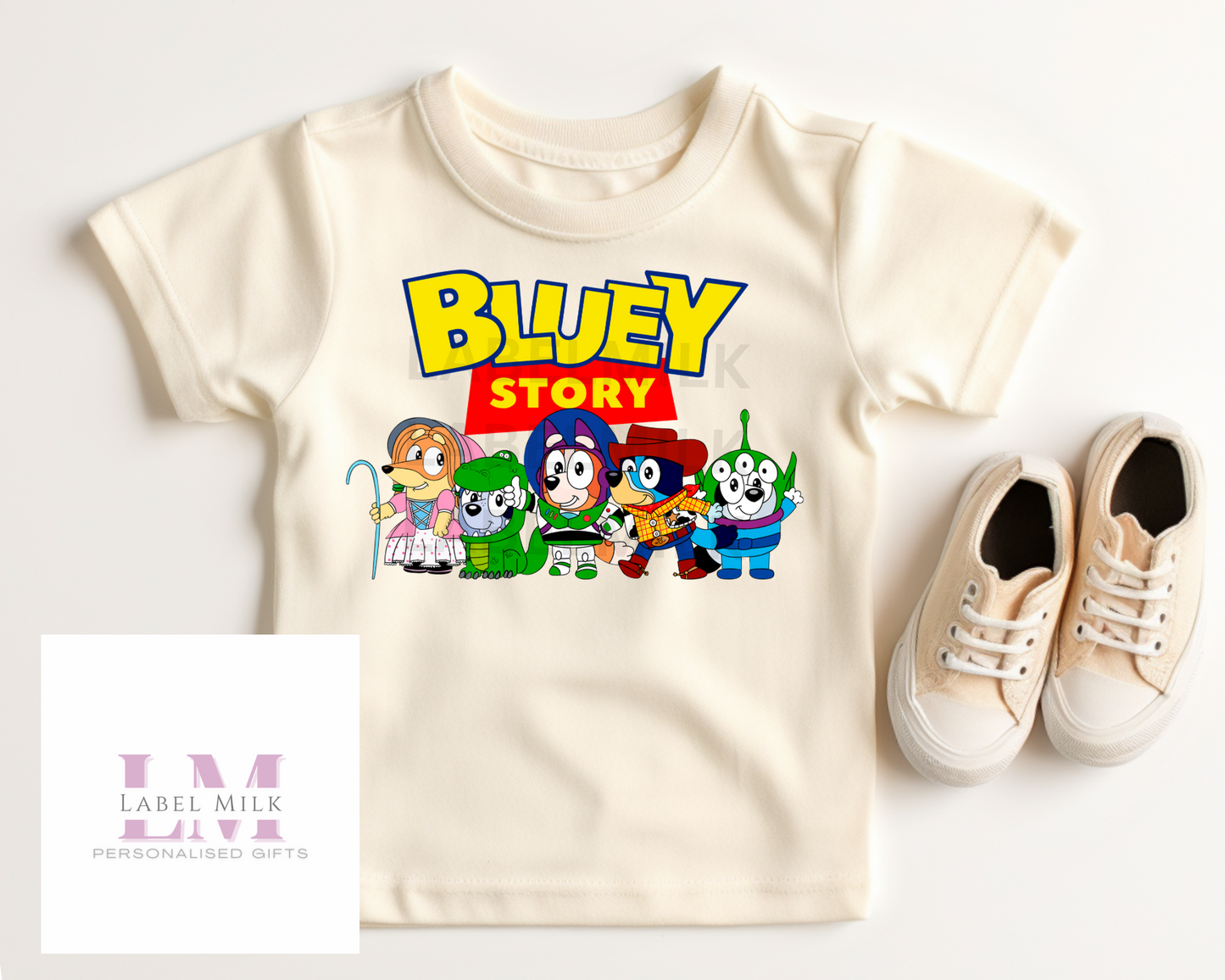 Kids Blue Dog T-Shirt - All Designs