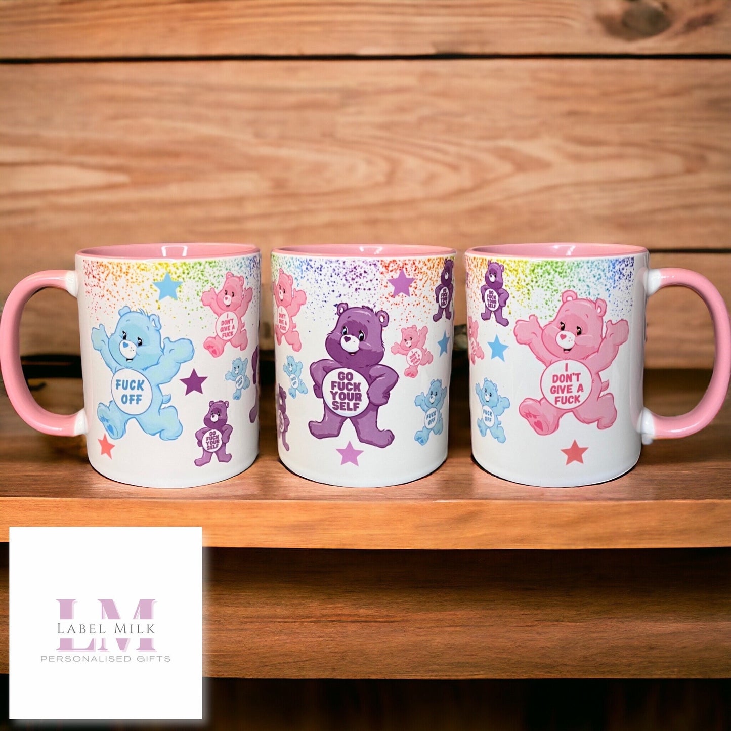 Swear Bear Mug - Blue