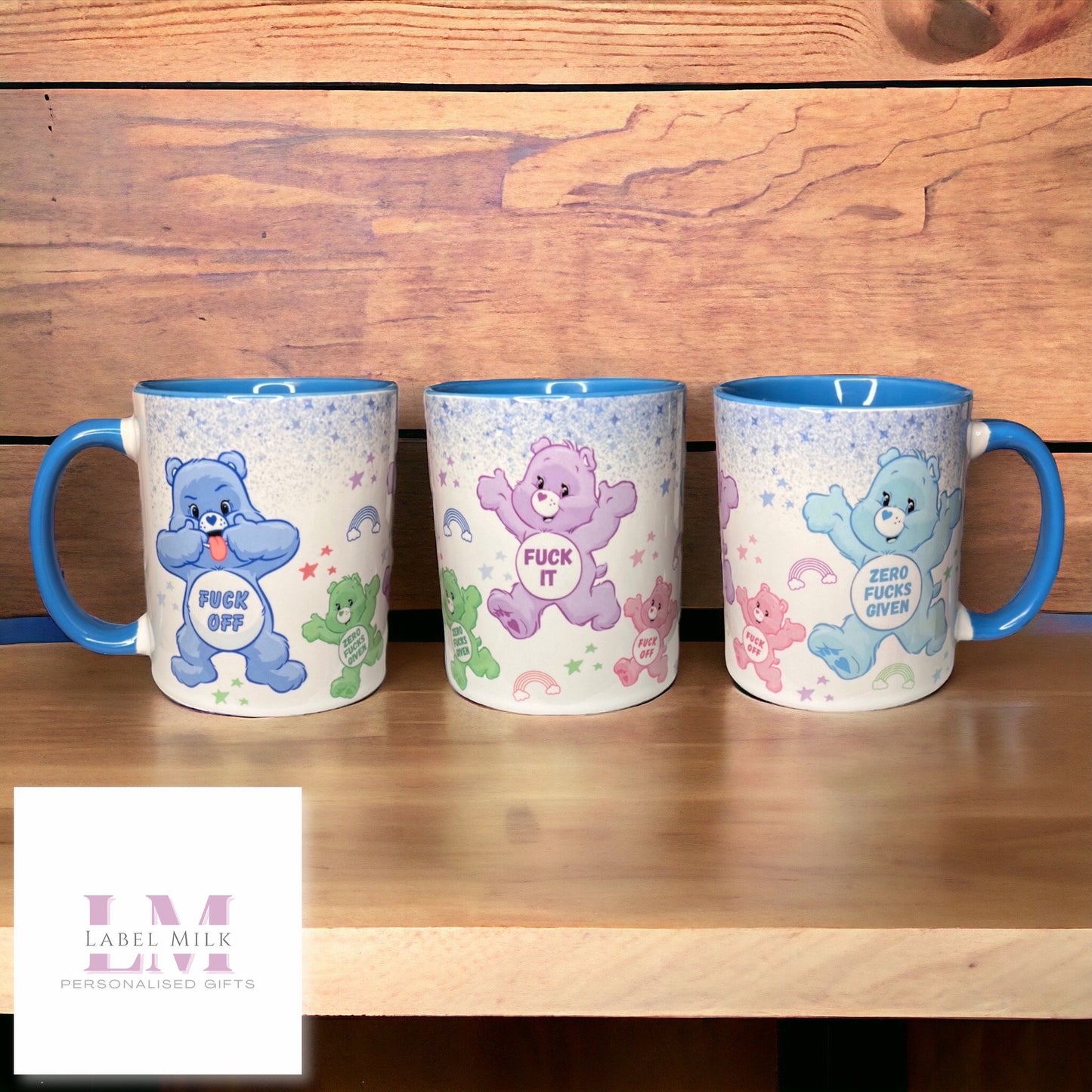 Swear Bear Mug - Blue