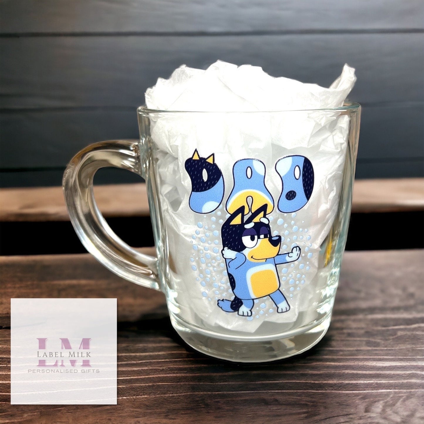 Bluey Family Glass Mug