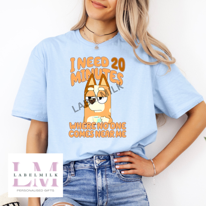 Adults 20 Minutes T-Shirt (Bluey)