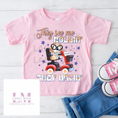 Pink Bluey T-Shirt Kids - All Designs