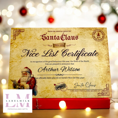 Personalised Christmas Eve Box - Santa Letter - Nice List Certificate - Christmas Medal - Paw Patrol