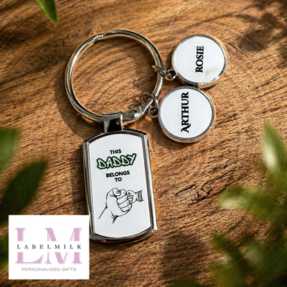Personalised Keyring - This Daddy Belongs To…