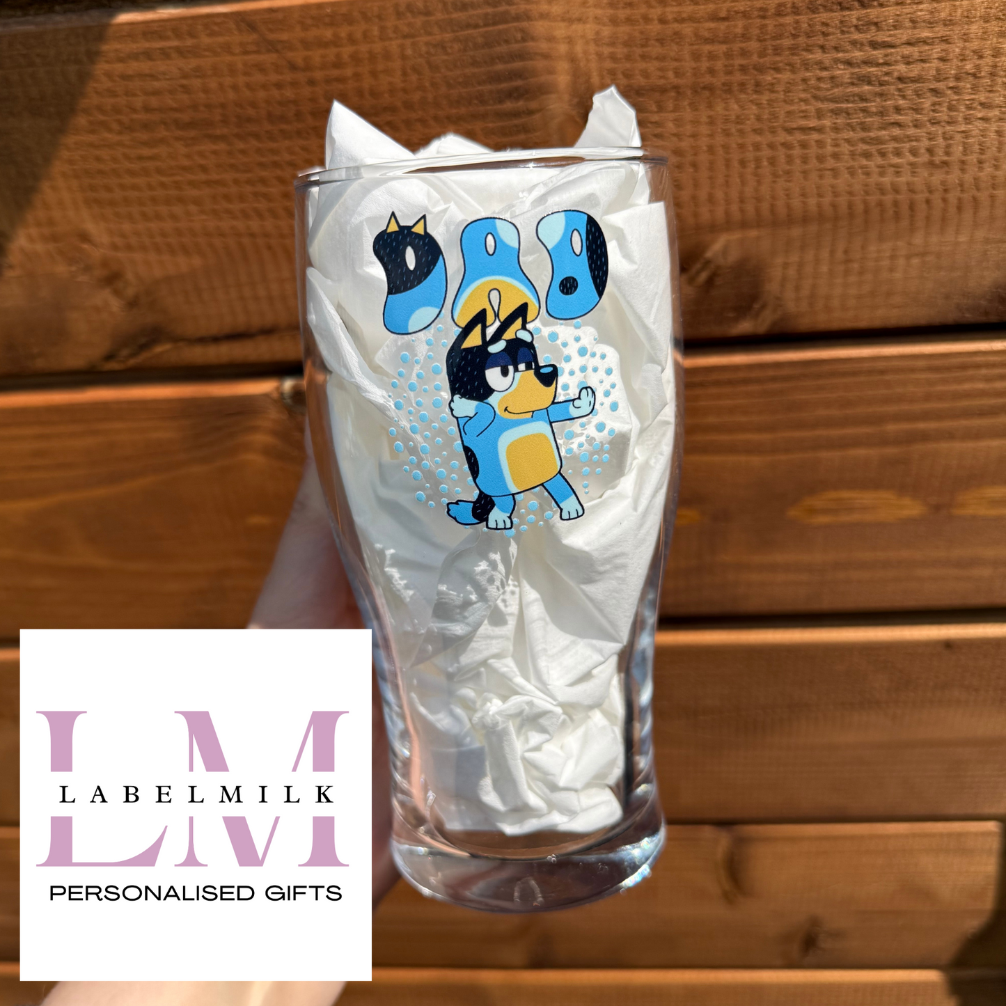 Blue Dog - Mum & Dad Pint Glass