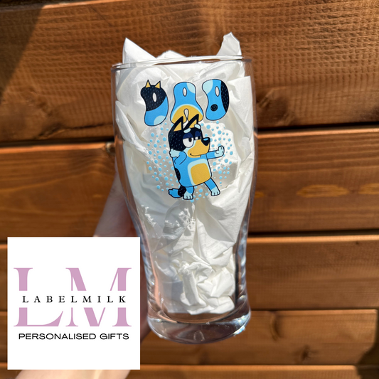 Blue Dog - Mum & Dad Pint Glass