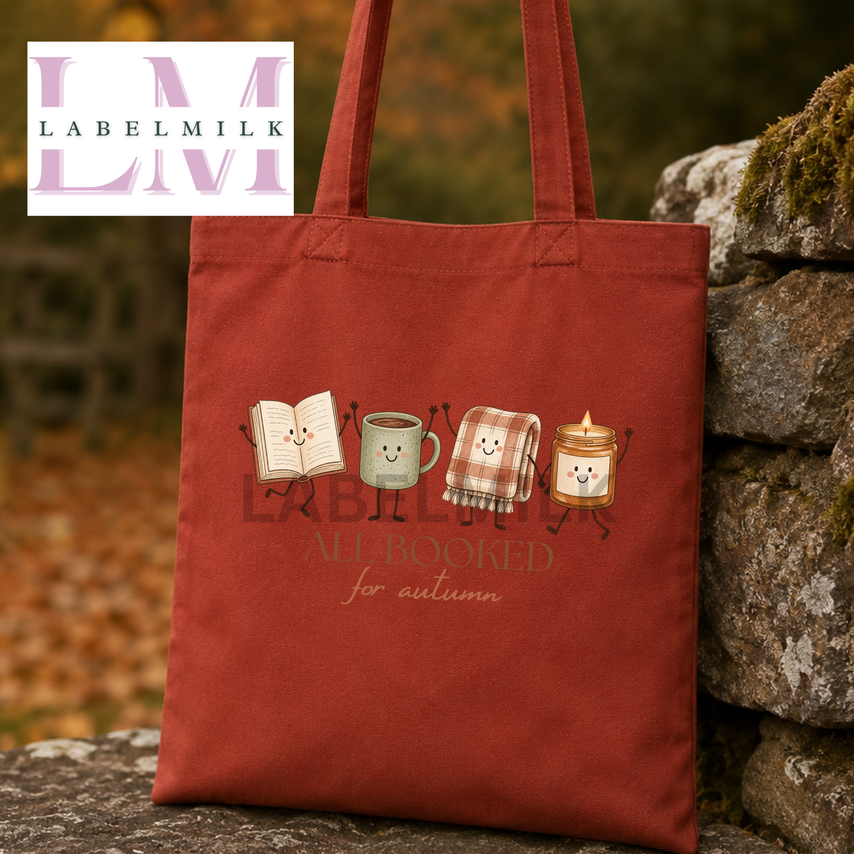 Booked For Autumn Tote Bag - Book Lovers Tote Bag