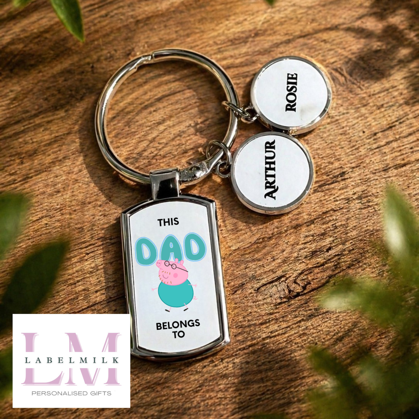 Personalised Keyring - This Daddy Belongs To…