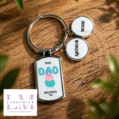Personalised Keyring - This Daddy Belongs To…