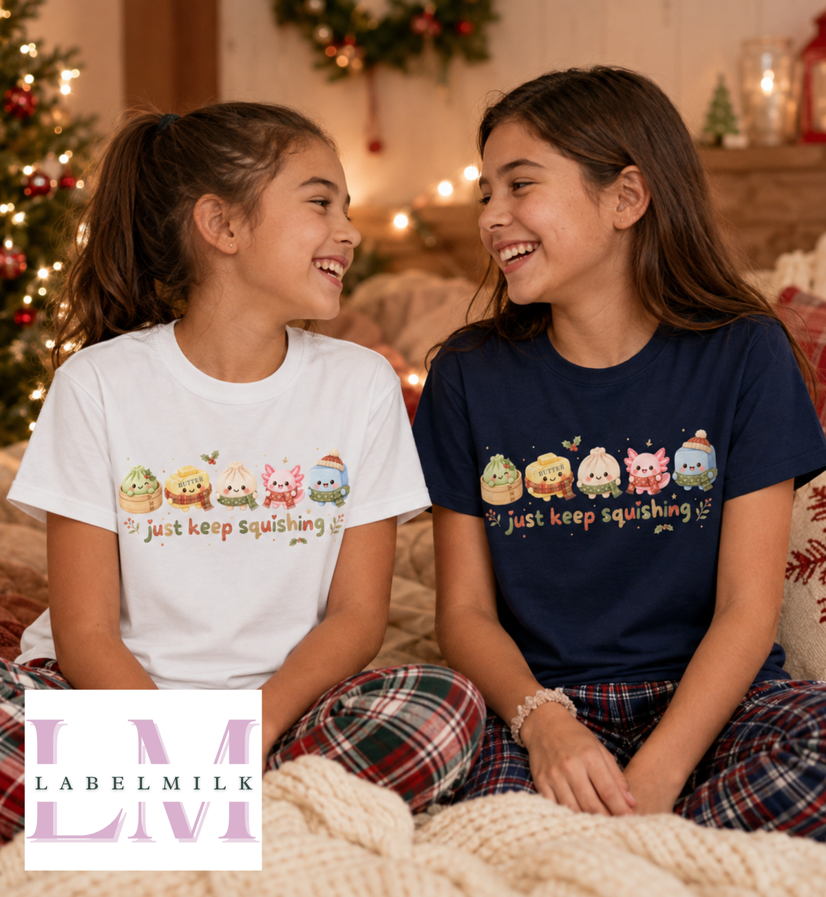 Kids Squishy Christmas T-Shirt - Cute Dumpling