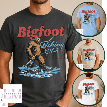 Bigfoot Fishing Club T-Shirt - Men’s Funny Fishing Top