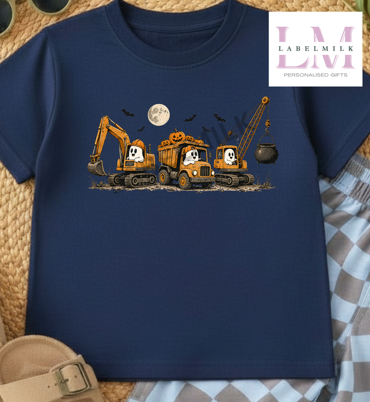 Halloween Diggers - Kids Diggers & Ghosts T-Shirt