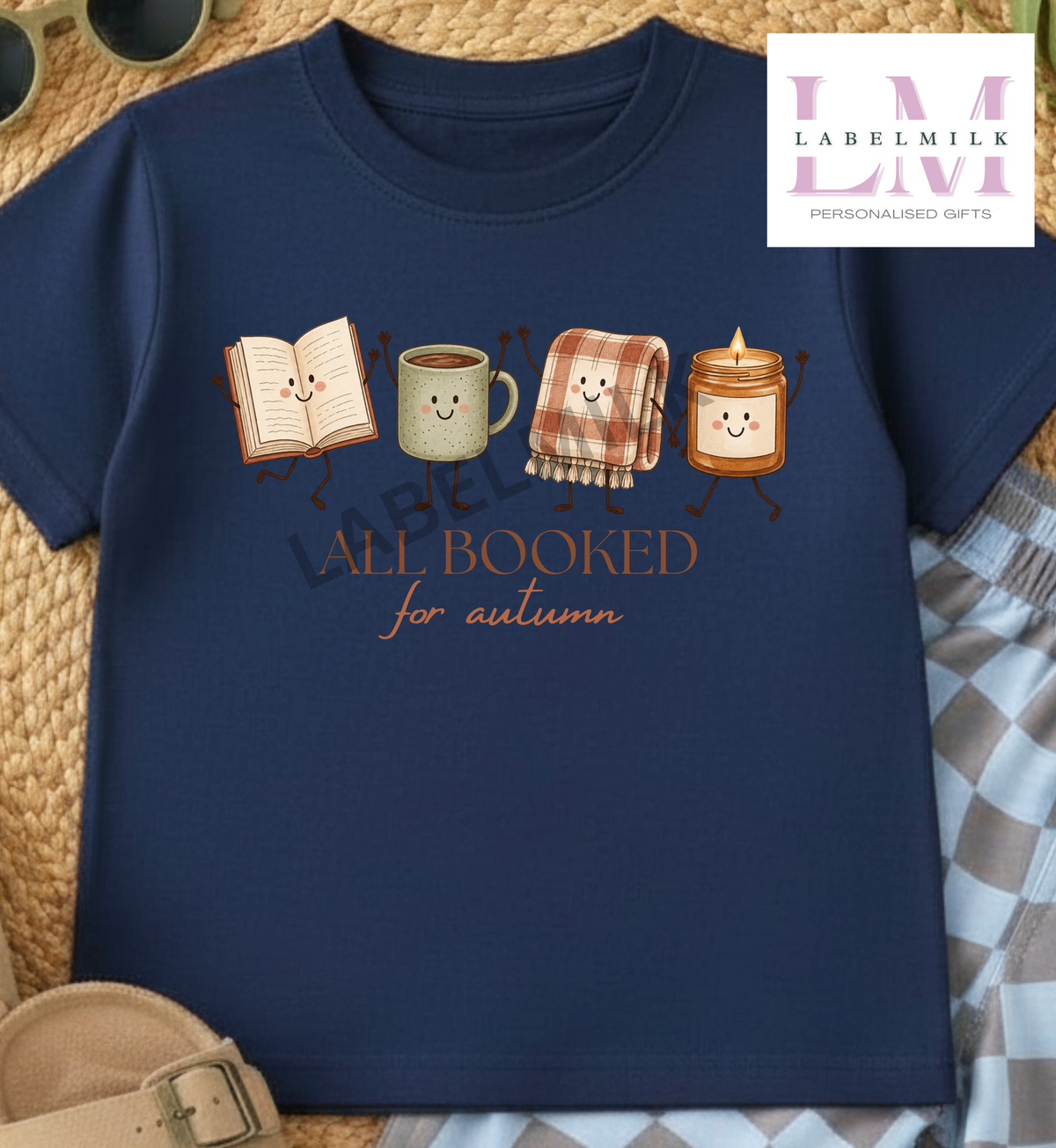 All Booked For Autumn - Kids T-Shirt - Book Lovers Top